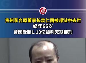 贵州茅台原董事长袁仁国已去世 贵州茅台原董事长袁仁国已去世