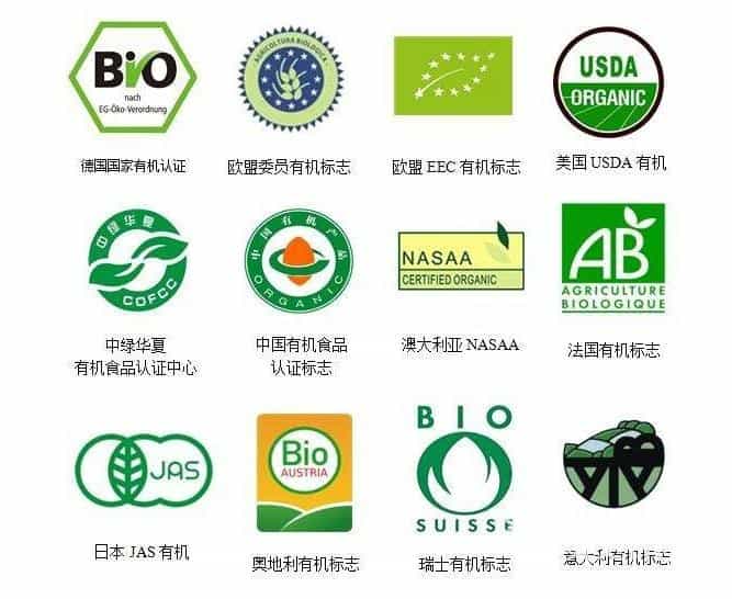 有机认证的标志有哪些，什么是有机认证