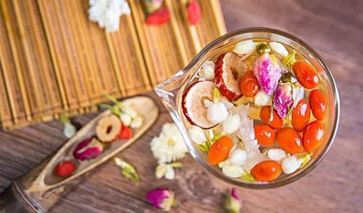 红枣枸杞菊花玫瑰花茶的功效与作用